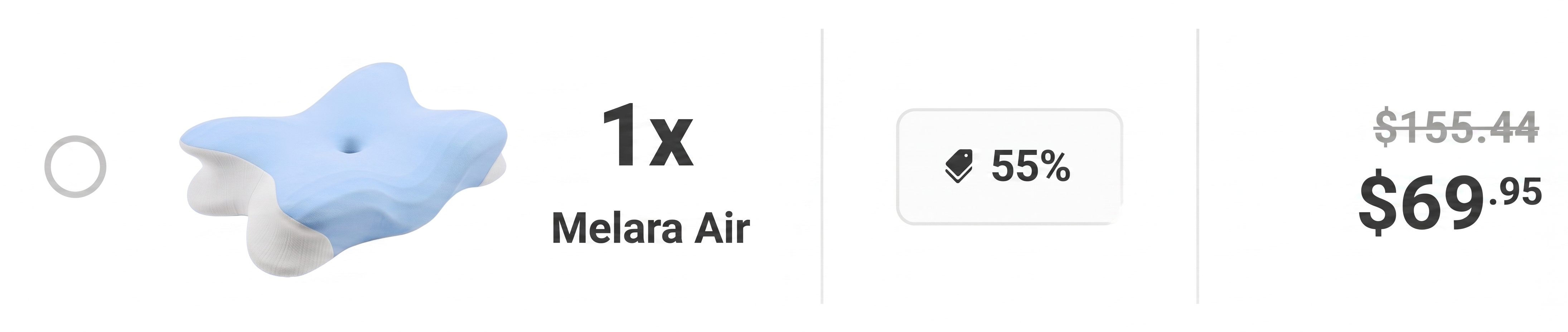 Melara Air 55% Discount For Single Package